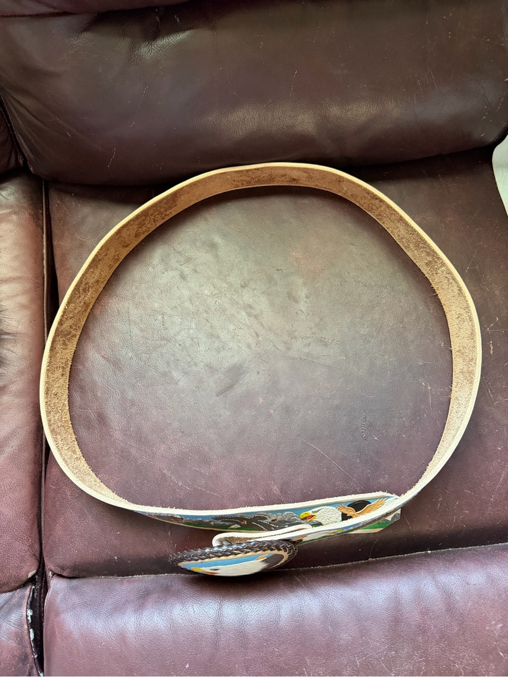 Vintage Eagle Western Belt - Picture 4 of 7